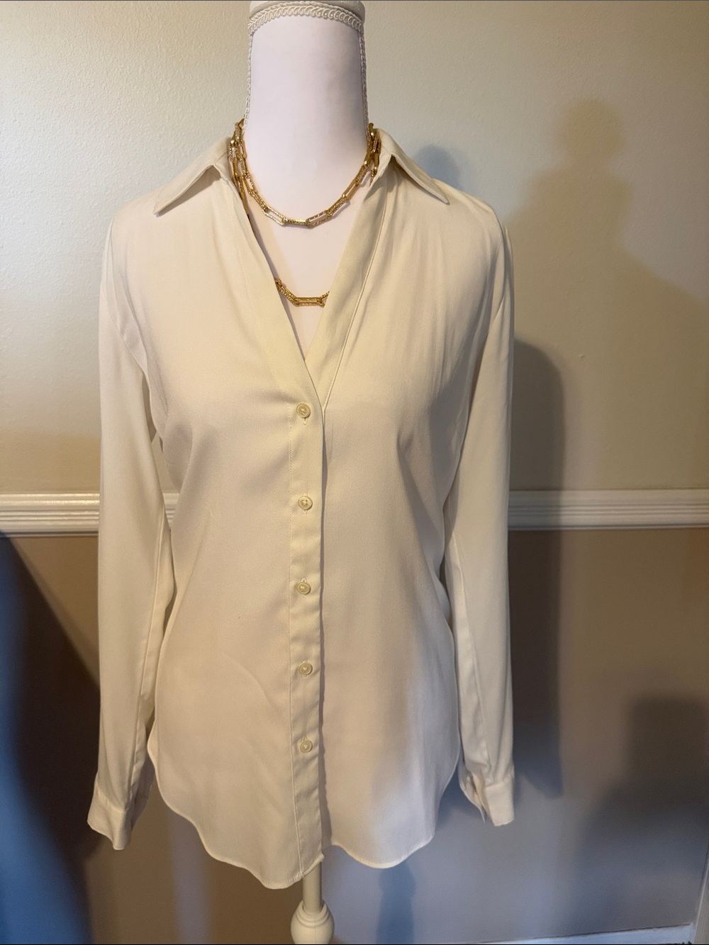 Ann Taylor Essential Button-Front Women's Blouse
